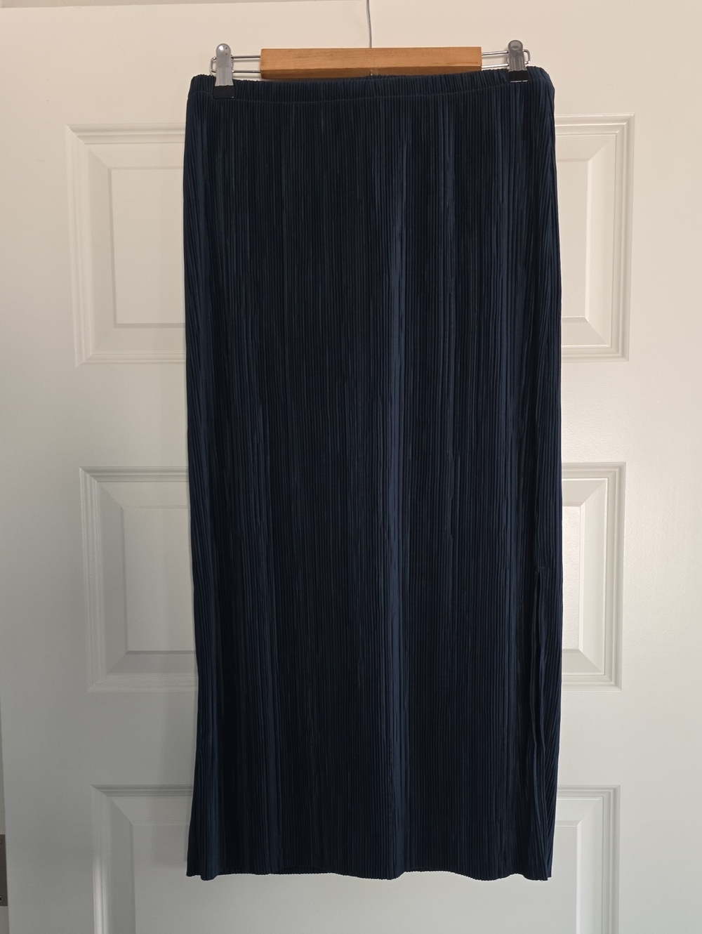 Adrianna Papell Jungle Green Pleated Maxi Skirt